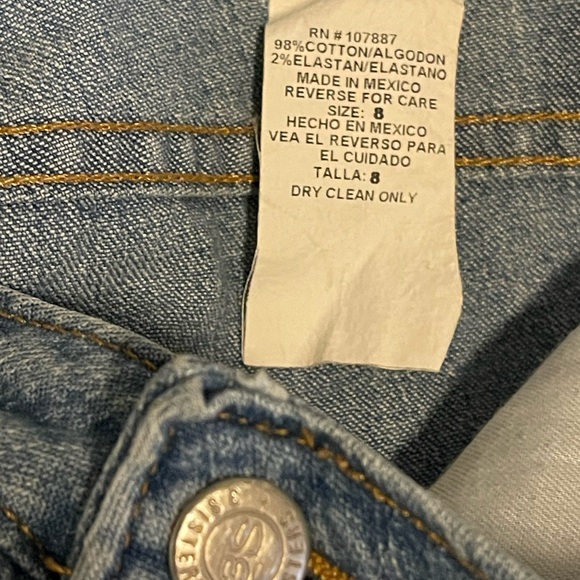 3 Sisters Green and Blue Patterned Jacket and Jean set. In like new condition. - Picture 12 of 12